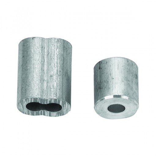 Campbell B7675454 Cable Ferrule and Stop Set, 1/4 in Dia Cable, Aluminum