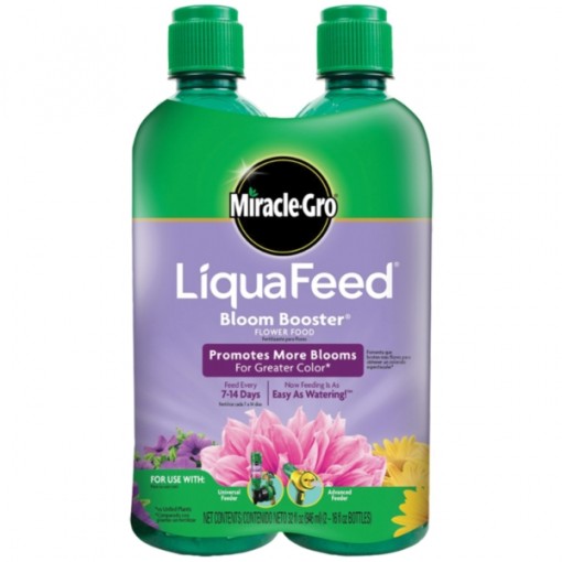Miracle-Gro LiquaFeed 1004043 Flower Food, Liquid, 16 oz Bottle