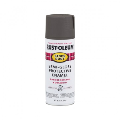 RUST-OLEUM STOPS RUST 7754830 Fast Dry Protective Enamel Spray Paint, Semi-Gloss, Anodized Bronze, 12 oz Can