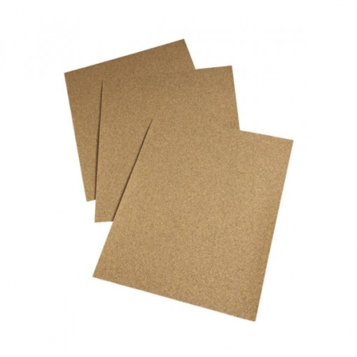 3M 02114 Sanding Sheet, 100-Grit, Paper Backing, Aluminum Oxide, Gold