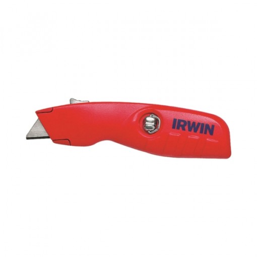 IRWIN 2088600 Utility Knife, 1-1/2 in W Blade, 1-Blade, Contour-Grip Red Handle