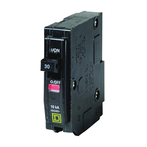 Square D QO QO130C Miniature Circuit Breaker, 120/240 VAC, 48 VDC