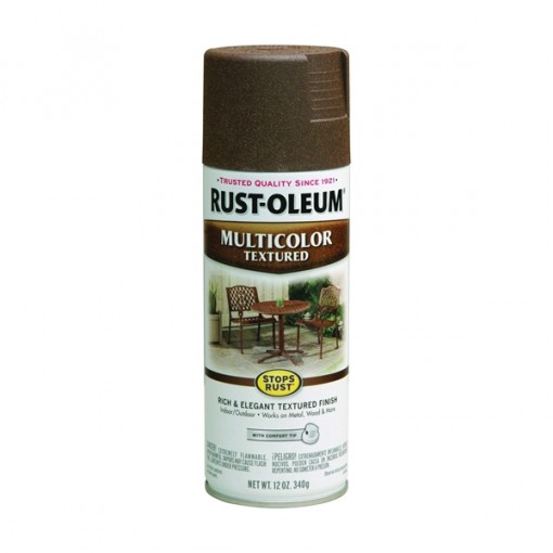 RUST-OLEUM STOPS RUST 223523 Textured Spray Autumn Brown, 12 oz Aerosol Can