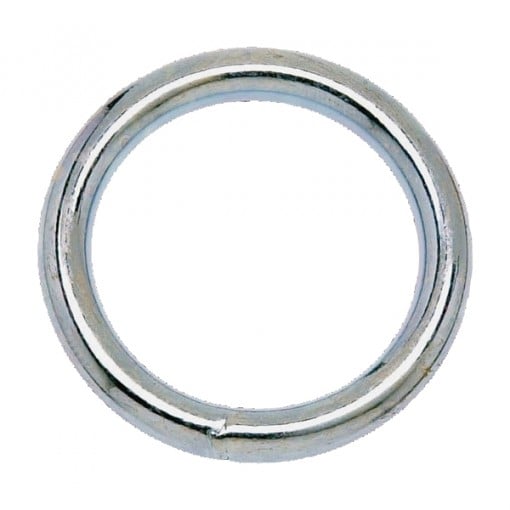 Campbell T7665012 Welded Ring, 200 lb Weight Capacity, Steel, Nickel