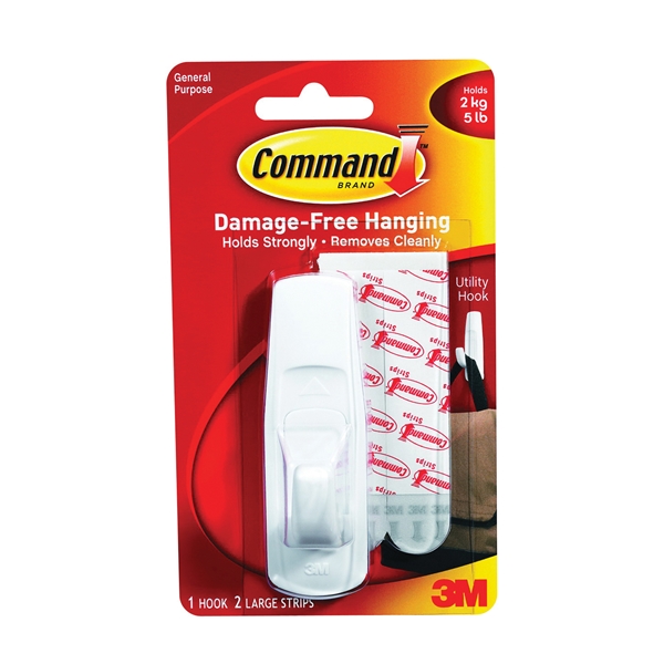 Command 17003 Utility Hook, 5 lb Weight Capacity, Plastic Wilco Farm Stores
