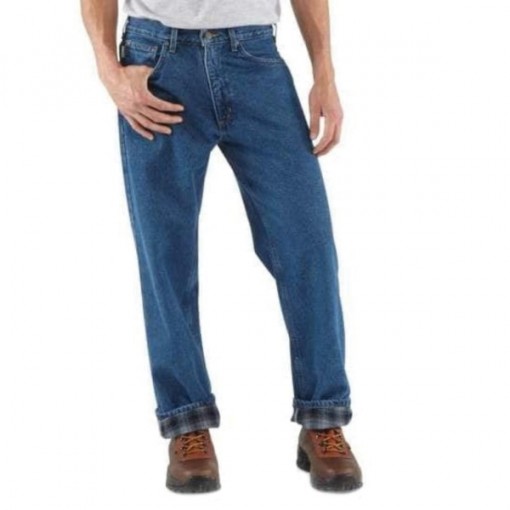 Carhartt Men's Flannel Lined Straight Leg Jean, B172DST - Wilco Farm Stores