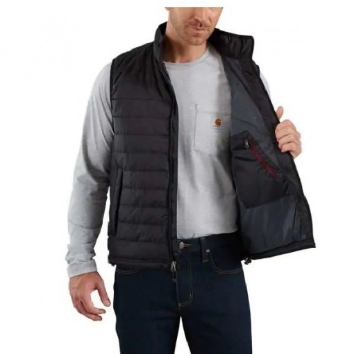 Carhartt 102286-001-M Gilliam Vest, Black, M, Zipper Closure