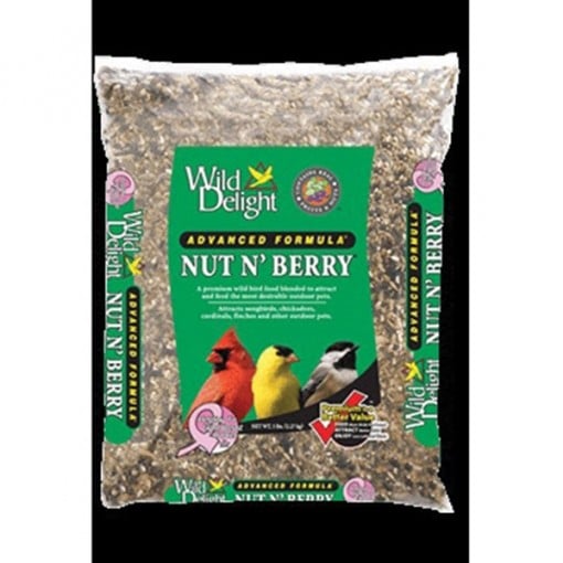 Wild Delight 366050 Nut N Berry Bird Food, 5 lb Bag