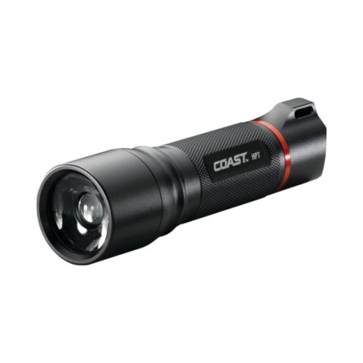 Coast HP8407CP Focusing Flashlight, 1.5 V, LED Lamp, Alkaline Battery, Black