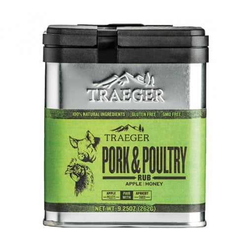 Traeger SPC171 Pork and Poultry Rub, 9.25 oz Tin