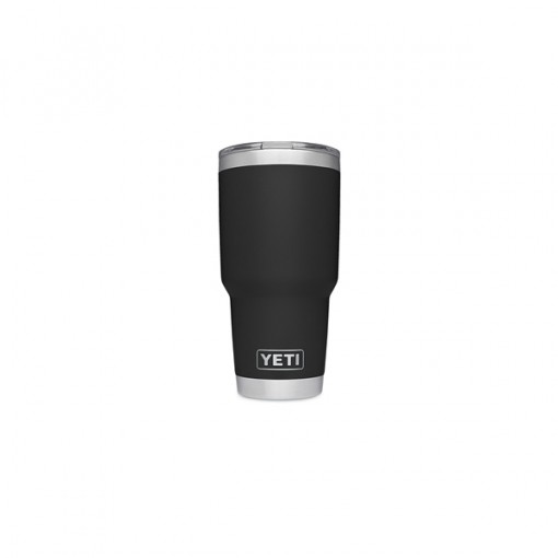 YETI Rambler YRAM30BK Tumbler, 30 oz Capacity, Stainless Steel, Black