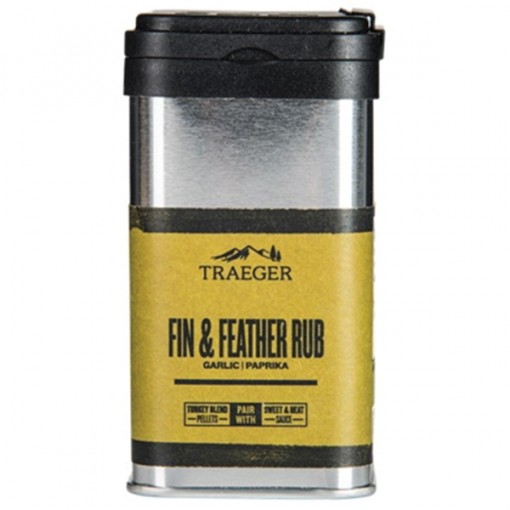 Traeger SPC176 Fin and Feather Rub, 5.5 oz Capacity, Aluminum