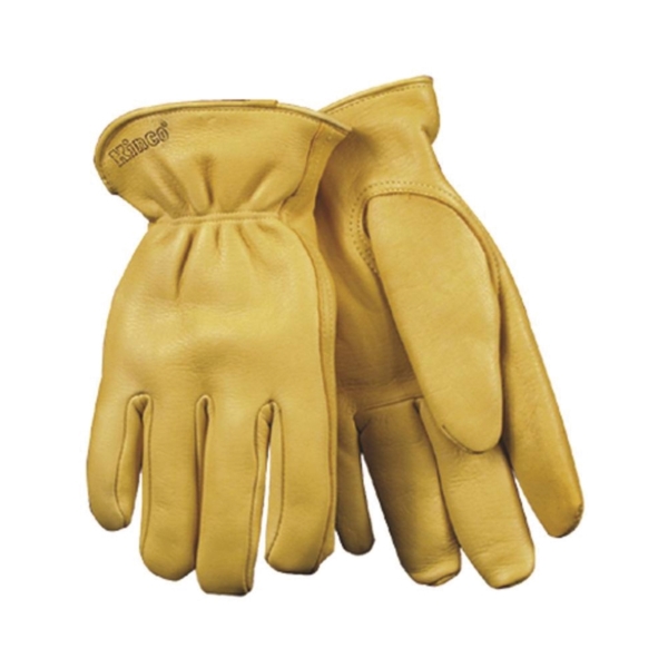 Heatkeep 90HK-M Driver Gloves, M, Deerskin Lining, Deerskin Leather, Yellow