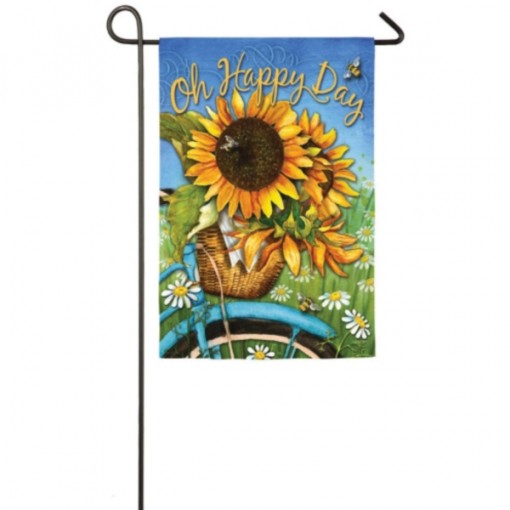 Evergreen Flag 14S4129BL Double-Sided Garden Flag, 18 in L, 12-1/2 in W, 0.15 in Thick, Poly-Suede
