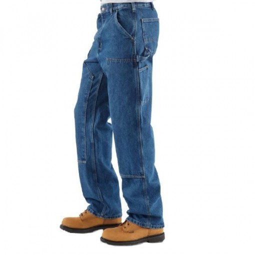 Carhartt B73-DST-42X30 Double-Front Washed Logger, 42 x 30, Mens, Darkstone