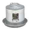 Little Giant 9832 Poultry Fount, 2 gal Capacity, Galvanized Steel