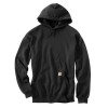 Carhartt K121-BLK-S Mid-Weight Hooded Sweatshirt, Mens, S, Cotton/Polyester, Black