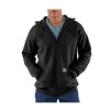 Carhartt K122-BLK-2XL Hooded Sweatshirt, Mens, 2XL, Cotton/Polyester, Black
