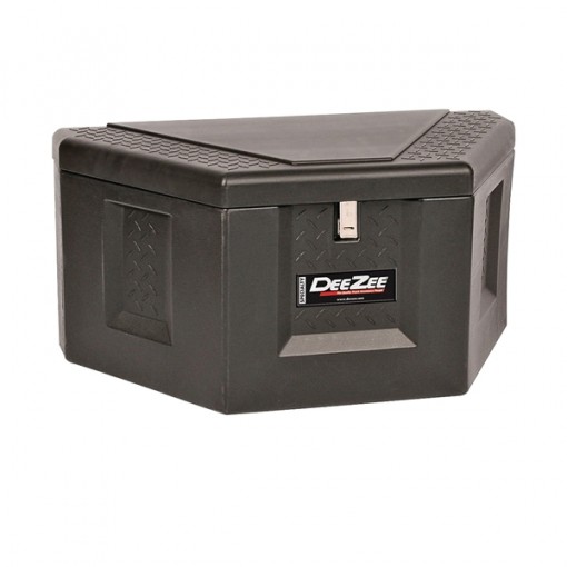 DEE ZEE DZ91717P Trailer Box, 6.4 cu-ft Storage, 39 in Back x 27 in Front L, 39 in W, Poly