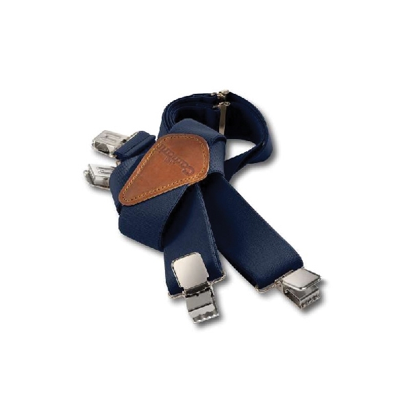 Carhartt Navy Blue Suspenders Heavy Duty Clip 52” Wide Utility