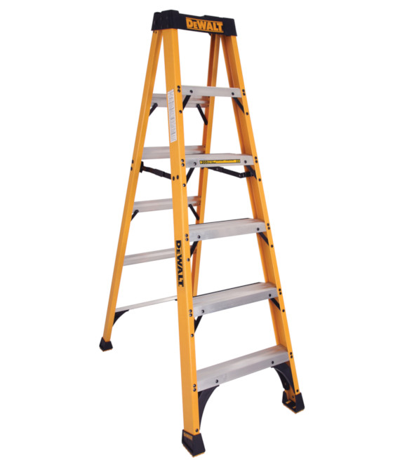 DeWalt Fiberglass Step Ladder, Type IA, 6 ft. 