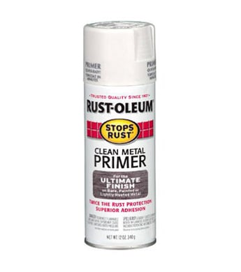 Rust-Oleum Metal Spray Primer, White, 12 oz.