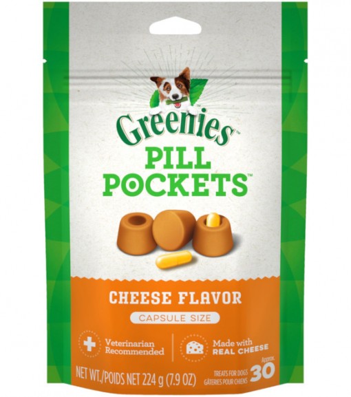 Greenies Pill Pocket Dog Treat, Cheese, 7 oz.