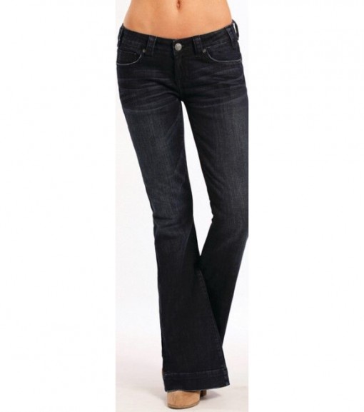 Rock and Roll Cowgirl Trouser Low Rise Jeans, W8-8486