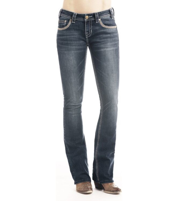 rock and roll cowgirl rival low rise jeans