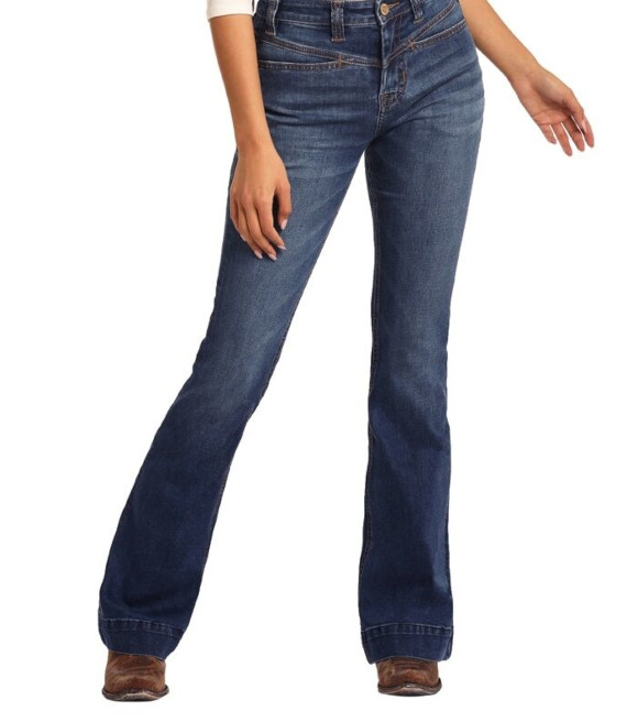 high waisted cowgirl jeans