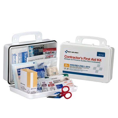 ANSI A+ First Aid Kit, Plastic Case