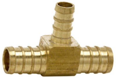 Sharkbite Pex Pipe Fitting Tee Brass Lead Free 1 2 X 1 2 X 3 8 In Barb Wilco Farm Stores