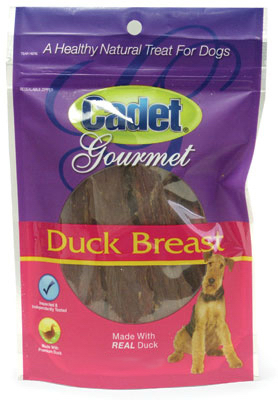 Cadet Gourmet Dog Treats, Duck Breast, 14-oz. Bag