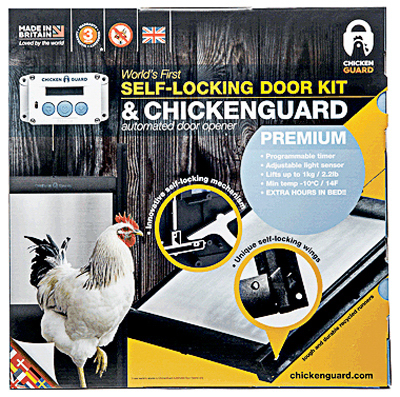 ChickenGuard Premium Automatic Chicken Coop Door Opener & Self Locking Door Kit,