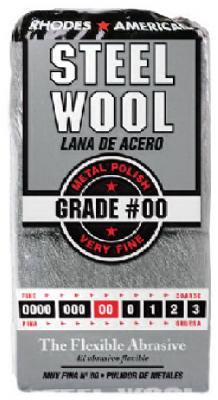 Metal Polishing Rhodes American Very Fine Grade #00 Steel Wool 12 pad 