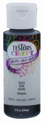 Testors Acrylic Craft Paint, Matte Black, 2-oz. - Wilco Farm Stores
