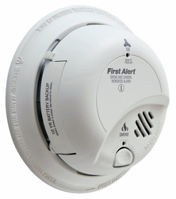 First Alert Smoke & Carbon Monoxide Alarm, Hardwired w/10-Year Battery ...