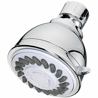 HomePointe Showerhead, Fixed-Mount, 3-Settings, Chrome Plastic - Wilco ...