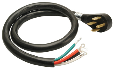 Master Electrician 4-Ft. 6/2 & 8/2 SRDT Black Round Range Cord - Wilco ...