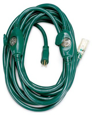 Master Electrician 25' 14/3 SJTW Green Outdoor Extension Cord 09001me