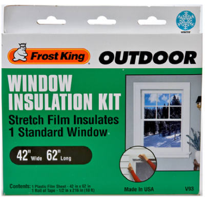 Frost King Outdoor Window Film Insulation Kit, 42 x 62 In