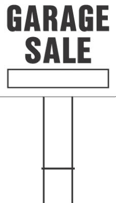 clipart garage sale signs