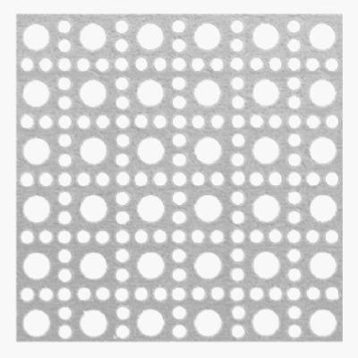 0.040 x 24 x 36 Online Metal Supply White Painted Aluminum Perforated Sheet 1/8 Hole, 3/16 Center 