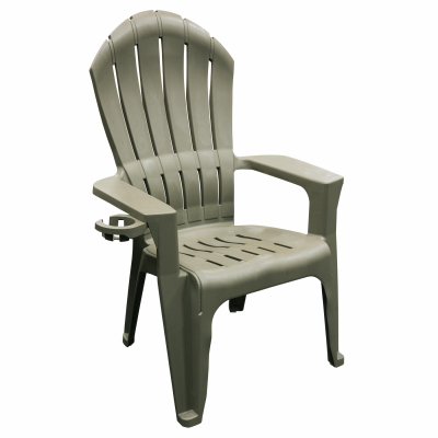 Adams Big Easy Adirondack Chair, Resin, Gray
