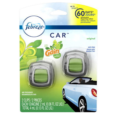 Febreze Car Vent Deodorizer Clip, Febreze Gain Scent, 2-Ct. - Wilco Farm  Stores