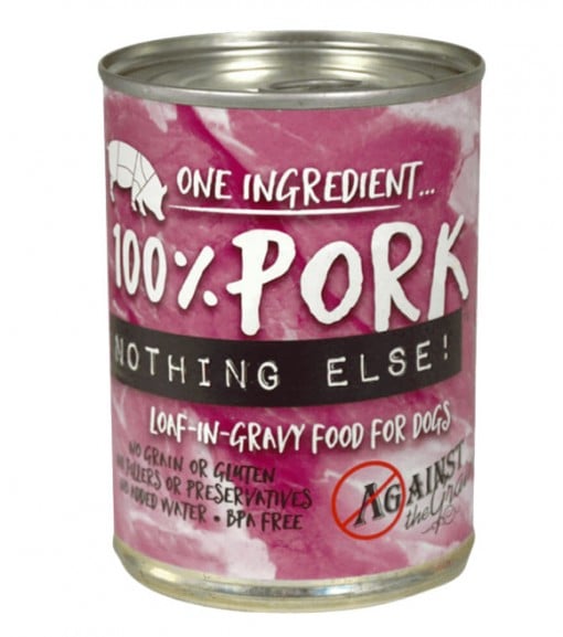 Against the Grain, Nothing Else! 100% Pork Canned Grain Free Dog Food, 11 oz.