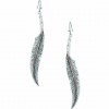 Montana Silversmiths Wind Dancer Wrapped Feather Earrings, ER4222RG