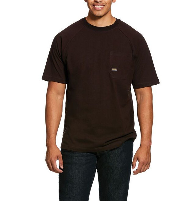 ARIAT Men's Rebar Cotton Strong T-Shirt - Durable Work & Casual Tee