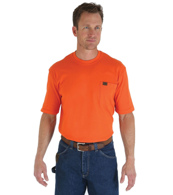 Wrangler Men's Short-Sleeve Riggs Workwear Pocket T-Shirt, Navy