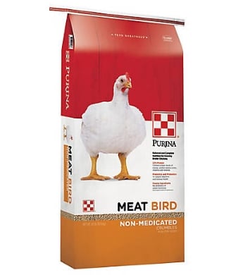 Purina Meat Bird Non Medicated Crumbles, 40 lb.